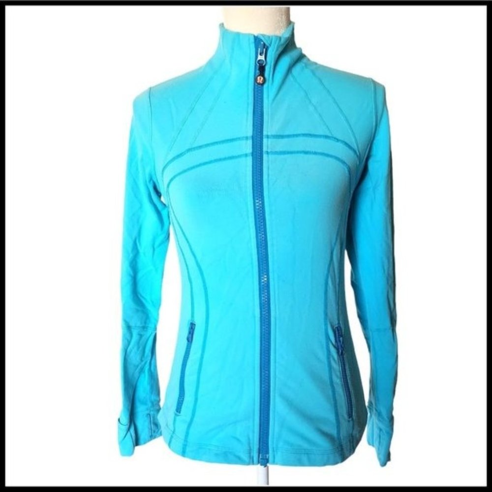 Lululemon Turquoise Blue Define Jacket size 8 Full Zip